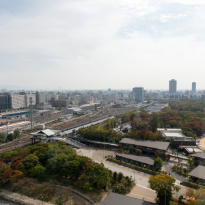 披露宴会場から見える大阪城公園駅|702123さんのホテルニューオータニ大阪の写真(2132297)