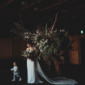 会場のメインとなったお花|702237さんのエースホテル京都 （Ace Hotel Kyoto）の写真(2144884)