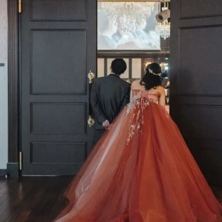 披露宴会場入り口からの写真