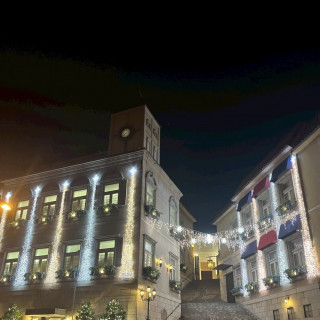 夕方からの挙式だったためイルミネーションがとても綺麗でした。