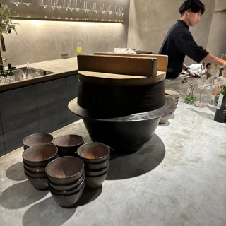 釜飯。夫婦でゲストによそってあげれてほんとうに嬉しかった。