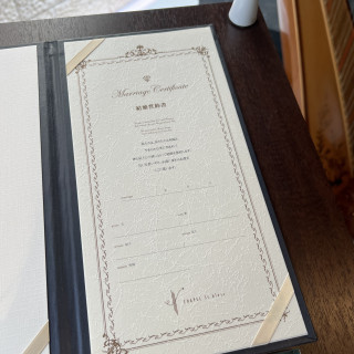 チャペルの結婚証明書