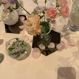 テーブル装花|702825さんのフォーチュンガーデン京都（FORTUNE GARDEN KYOTO）の写真(2136291)