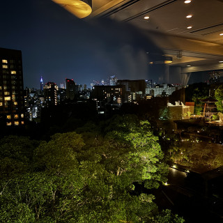 披露宴会場から見る夜景