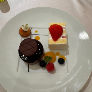 ウェディングケーキとオレンジ風味のガナッシュ|703511さんのパレスホテル大宮（Palace Hotel Omiya）の写真(2141507)