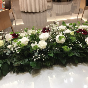 披露宴会場装花|703909さんのアルカンシエル luxe mariage 名古屋（アルカンシエルグループ）の写真(2341774)