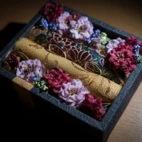 指輪のピローは東郷記念館様の方でご用意いただきました