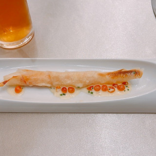 海老とイクラの前菜です