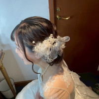 お色直し中です
