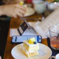 デザートのケーキ
