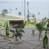 天気が良い日だと芝と海が綺麗に見える素敵な空間です。