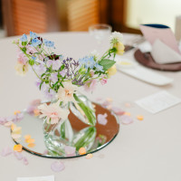 テーブルの装花