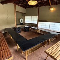 ガーデンにある待合スペース