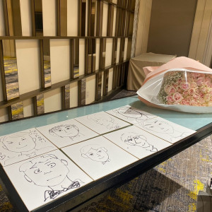 似顔絵大会をしました、盛り上がりました|704670さんのホテル阪急インターナショナルの写真(2400192)