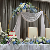 メインテーブル装花、メインバック装花