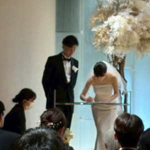 結婚証明書記入|704678さんのホテルロイヤルクラシック大阪の写真(2458656)