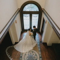 チャペルのロビーでの撮影