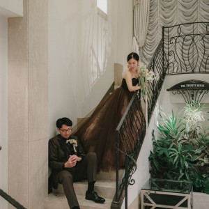 披露宴後に披露宴会場で撮影があります。|704765さんの京都ノーザンチャーチ北山教会の写真(2593215)