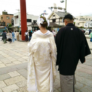 道ゆくひとにお祝いの言葉をかけていただきました。|704775さんの鶴岡八幡宮の写真(2155440)