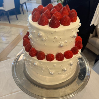 自分でデザインしたウェディングケーキ