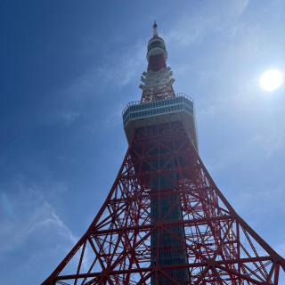 式場の屋上からの東京タワー