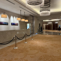 披露宴会場も絨毯が美しい