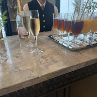 控え室でのドリンクは、ノンアルコールだった