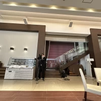 再入場で使用した階段