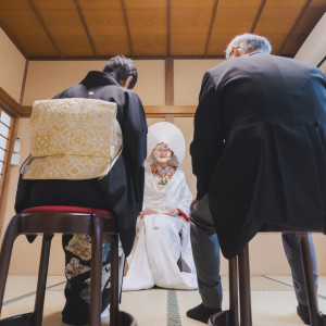 祝言スタイルにおける両親との挨拶の儀|705250さんの萬屋本店 - KAMAKURA HASE est1806 -の写真(2165277)