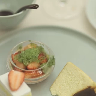デザートは三種類もあり大満足でした
チーズケーキが絶品です