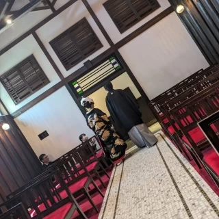 人前式を終え、退場のシーンです。