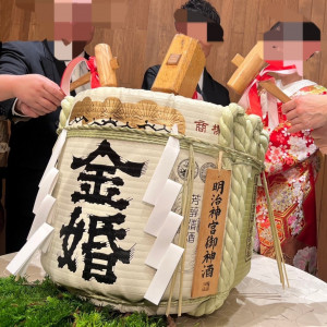 鏡開きの瞬間|706032さんのFOREST TERRACE 明治神宮・桃林荘の写真(2333282)
