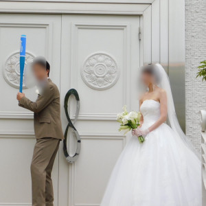 バッティングでのブーケトス|706425さんのアルカンシエル横浜 luxemariage（アルカンシエルグループ）の写真(2254365)