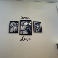 結婚式下見の際のお打ち合わせルームのインテリア