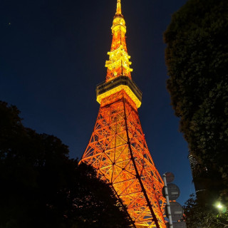 会場出てすぐ目の前にある東京タワー