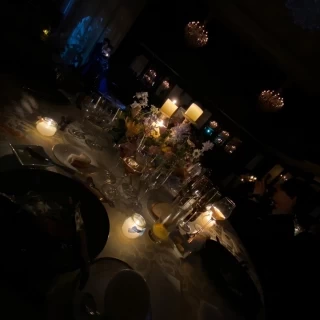 キャンドルリレー時のテーブル