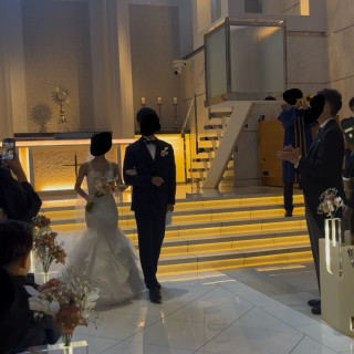 新郎新婦退場