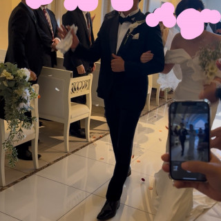新郎新婦退場