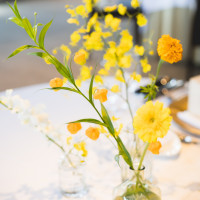 テーブルのお花は親族で持って帰りました。
