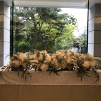 自然がたくさんな披露宴会場