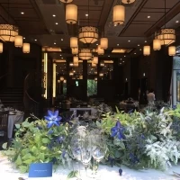 新郎新婦から見た披露宴会場の景色