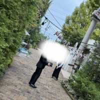 入口にも写真の飾りがたくさん