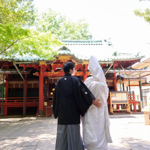 神社の前|708566さんの赤坂 氷川神社の写真(2174520)