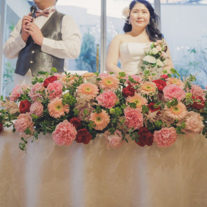 お花にはあまり予算をかけなかったのですが、満足のボリュームで|708581さんのThe Chelsea Court ～ザ・チェルシーコート～の写真(2377019)
