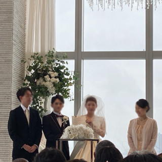 結婚証明書をゲストへお披露目