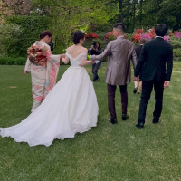 ガーデンを通って中座