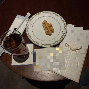 ウェルカムドリンクとワッフル|708952さんのプリムローズ/FIVESTAR WEDDINGの写真(2441527)