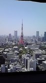 披露宴会場からみえる東京タワー