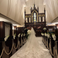 式前にチャペルで前撮り