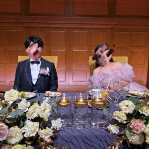 お色直し後の高砂で2人のショット|709179さんの名古屋観光ホテルの写真(2587180)